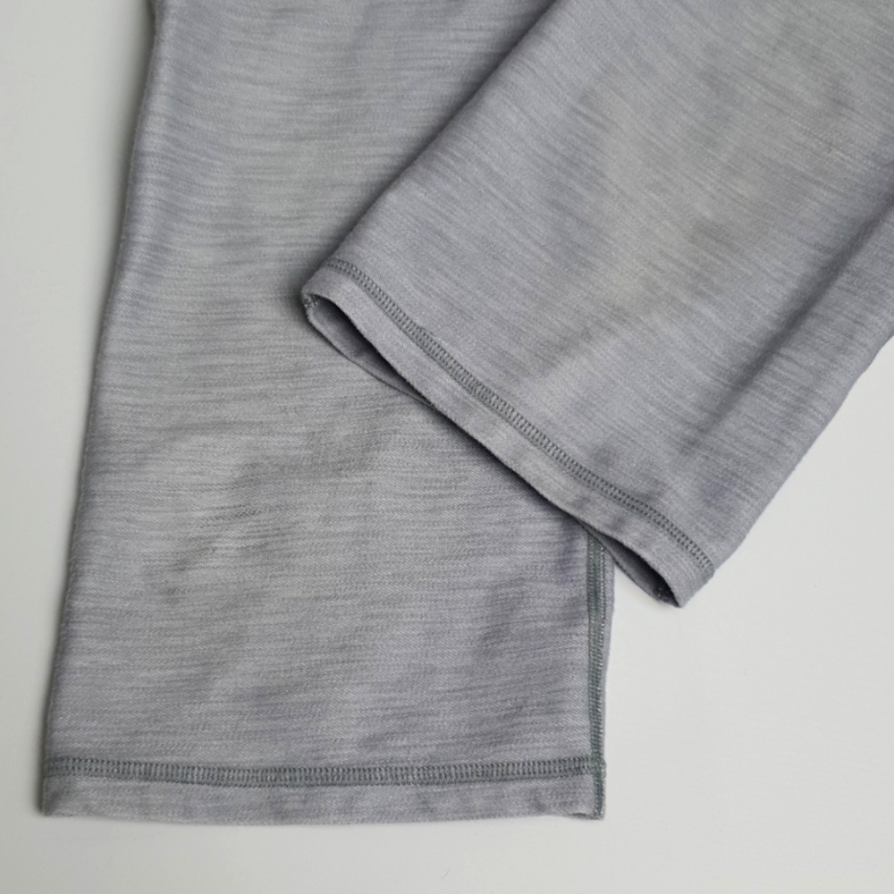 Lululemon Gather and Crow Fossil White Slub Crop - Picture 9 of 10